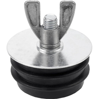 Bouchon de vidage d'égout durable, bouchon d'essai mécanique en métal, couvercle de drain d'égout, bouchon de tuyau d'évacuation des eaux usées avec écrou à oreilles pour tuyaux, éviers, piscines