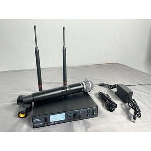 Hệ thống micro không dây hiệu suất sân khấu chuyên nghiệp ulxd4 Micrô Tai nghe năng động cầm tay UHF 2 kênh - Product Image 2