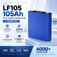 Cellule de batterie prismatique LiFePO4 3,2 V 105 Ah, grade A, cellule lithium LFP pour stockage d'énergie solaire, voiturette de golf, véhicule électrique
