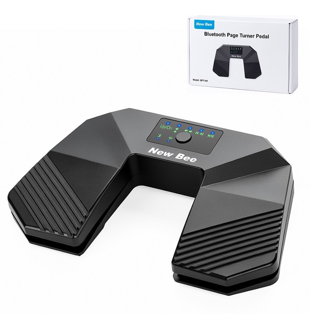 Wholesale Musical Instrument Accessories BT5.4 Foot Pedal Wireless Page Turner Pedal for Computer, Ipad, Tablet, Phones