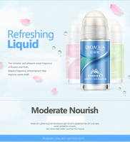 BIOAQUA-desodorante antitranspirante para hombres y mujeres, fragancia refrescante, hidratante, roll-on
