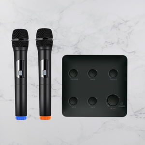 Uhf <span class=keywords><strong>DSP</strong></span> Echo Dual Channel chuyên nghiệp không dây karaoke Hệ thống microphone kỹ thuật số Mixer cho TV thông minh Nhà thờ âm nhạc bên vui vẻ - Product Image 1