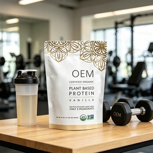 Proteína de Guisante Vegana OEM en Polvo, Proteína Nutricional a Base de Plantas Cetogénica, Etiqueta Privada, Procesamiento Personalizado, Venta al Por Mayor - Product Image 1