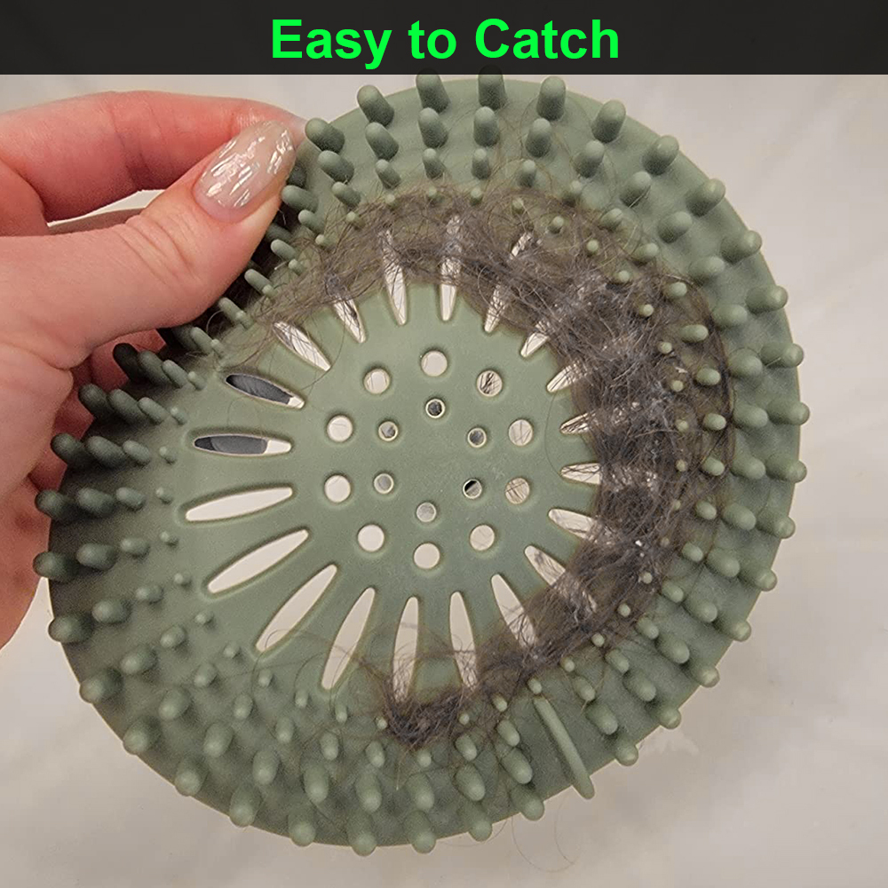 Silicone Hair Stopper and Shower Drain Covers Kitchen Sink Bathroom Bathtub Strainer Household Cleaning Tools & Accessories · image 2