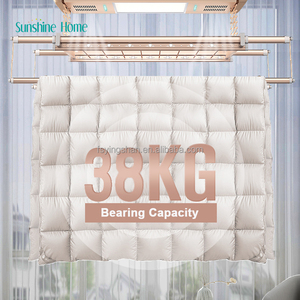 Séchoir de <span class=keywords><strong>plafond</strong></span> électrique intelligent, pliable et chauffant avec levage automatique, solution de séchage rapide et efficace pour les foyers modernes - Product Image 2