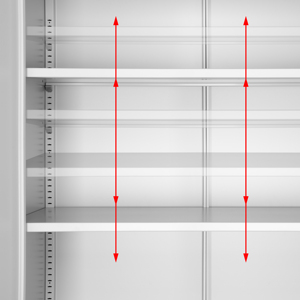 90X40X140Cm Hoge Kwaliteit 4 Lagen Kantoor Archief Stalen Kasten Laterale Metalen Archiefkast - Product Image 6