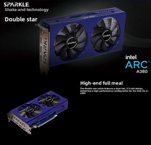 การ์ดจอ A380 6G แบบ Dual-slot พัดลมเดี่ยว ไม่ต้องใช้ไฟ PCIe ภายนอก GDDR6 GDDR6 - Product Image 6
