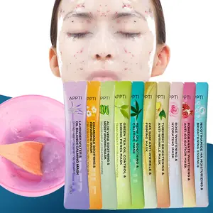 Masker Wajah Kecantikan Peel-Off Rose Pembersih Pori Anti Penuaan Kosmetik Korea Masker Jelly Bubuk Label Pribadi