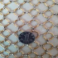 Rideau en maille tissée soudée en acier inoxydable avec maille décorative, anti-corrosion et services de cintrage/découpe