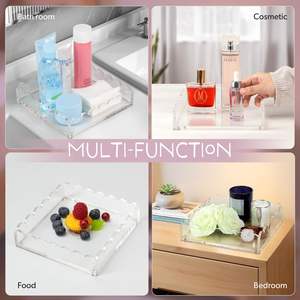 Venta al por mayor de fábrica, bandeja de acrílico en forma de abanico de fotos de tamaño personalizable con alfombrilla magnética - Product Image 6