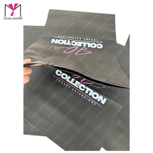 Bolsa de plástico negra personalizada con cierre, en oferta. - Product Image 5