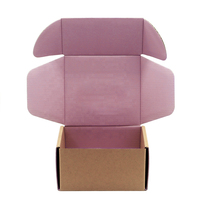 Boîte d'expédition en carton ondulé personnalisée avec logo, en matériaux recyclés, pour bougies Mason, avec pelliculage mat et gaufrage, en forme d'avion