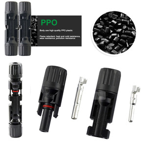 Connettori DC Impermeabili PPO 2.5mm 4mm 6mm per Cavi Fotovoltaici, Connettori MC 1000vdc per Pannelli Solari - Product Image 1
