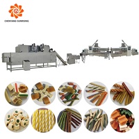 Extrusora de extrusión de procesamiento de alimentos para mascotas, máquina para hacer palos masticables para perros, modelos explosivos