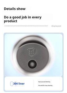 300-1000ml peinture en caoutchouc bouteille de Style américain 304SS intérieur + 201 isolation de la coque petite bouche conception <span class=keywords><strong>famille</strong></span> extérieur - Product Image 4