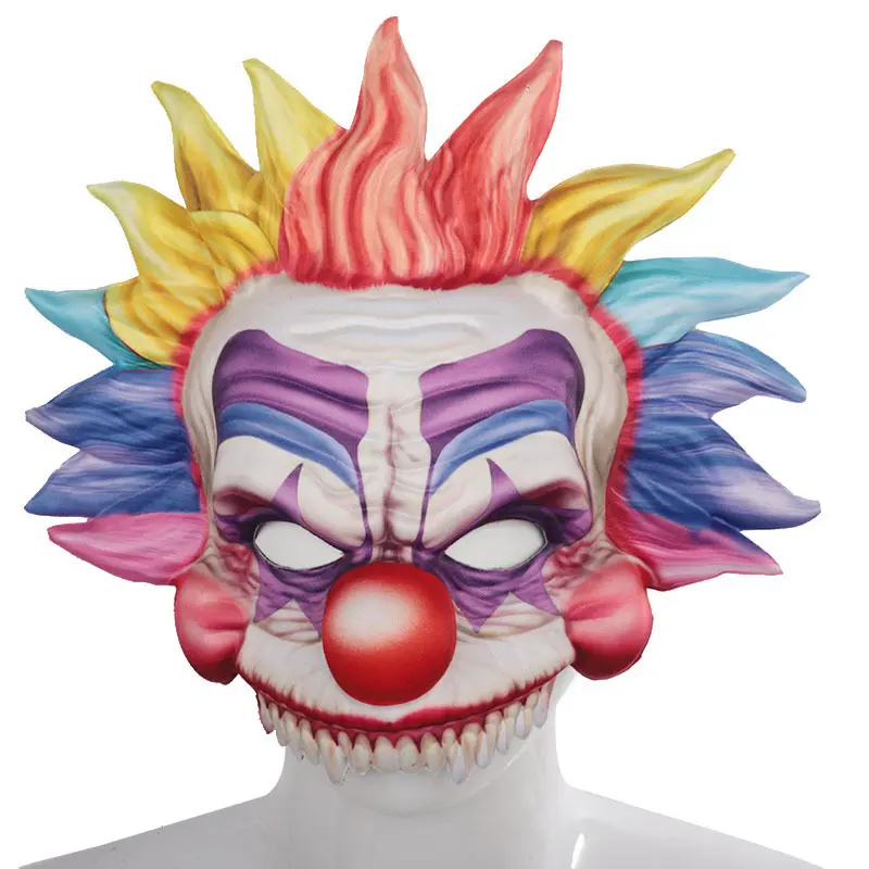 Kleurrijk Haar Clown Clown Masker Creatieve Europese En Amerikaanse Sfeer Verkleden Cospla Performance Rekwisieten Decoratief Masker