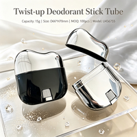 ISMAN Vente en gros de contenants en plastique vides pour déodorant en stick de 15 g, logo personnalisé, tube de crème solaire recyclable, étui cosmétique portable