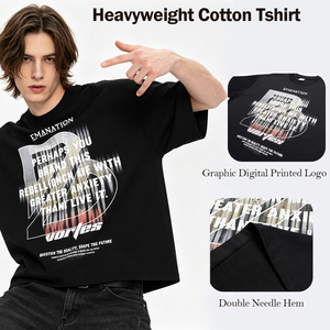 T-shirt court oversize personnalisé avec graphique streetwear tendance - Product Image 3