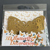 Bestseller 12 Stück/Set Schmetterling Kuchendekoration Gold Silber 3D Schmetterlinge Wandaufkleber Hochzeit Party Tortendeko Zubehör