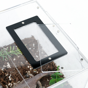 Terrario de Plástico Transparente con Doble Tapa para Exhibición de Hábitats de Reptiles - Product Image 3
