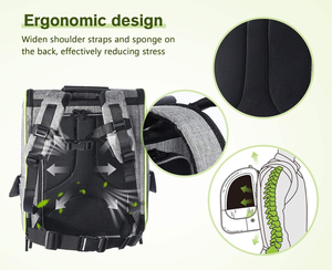 Kangdarpet Erweiterbarer Haustier-Transportrucksack Käfig mit Atmungsaktivem Netz für Hunde und Katzen, für Reisen, Wandern, <span class=keywords><strong>Camping</strong></span> und Outdoor - Product Image 5