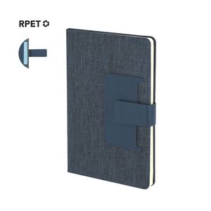 New Arrival Eco-Friendly 300D RPET <b>A5</b> Hard Cover Notebook Personalized Logo <b>Notepad</b> with PU Pocket Rigid Closures for Office Use - Product Image 2