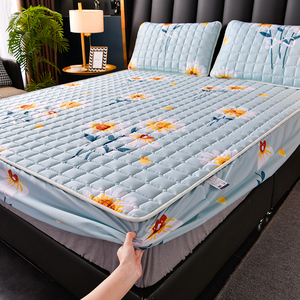 Protège-<span class=keywords><strong>matelas</strong></span> imperméable et respirant en microfibre matelassé pour <span class=keywords><strong>lit</strong></span> queen et king size, drap housse, surmatelas, housse de <span class=keywords><strong>matelas</strong></span> - Product Image 1