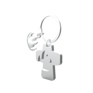 ODM and OEM High Quality Casual Pearl Silver <b>Fire</b> Pattern Business Gift Keychain Buckle Metal Crafts Keyholder for Travel - Product Image 2
