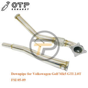 La Oficina del Fiscal tubo de escape 3 "de carrera Downpipe V W Golf Mk5/ MK6 GT 2,0 T FSI 05-09 carrera solo uso - Product Image 5