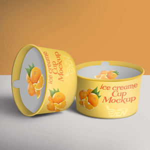 En gros, Emballages jetables pour crème glacée : Manchons coniques, Tubes, Gobelets à boule roulante avec couvercle et cuillère, pour camions de vente ambulante, voitures et camions - Product Image 4