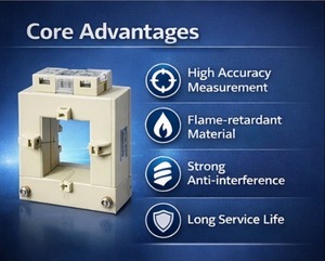 Transformador de Corriente de Núcleo Dividido Acrel AKH-0.66/K, Tipo Abierto, para Medición de Energía, 0.66kV - Product Image 2