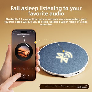 Nouvel Arrivage <span class=keywords><strong>Mini</strong></span> Enceinte sans fil avec coussin de sommeil, batterie intégrée, sortie 5W, fonction disque musical et bruit blanc, pour la maison et le dortoir - Product Image 3