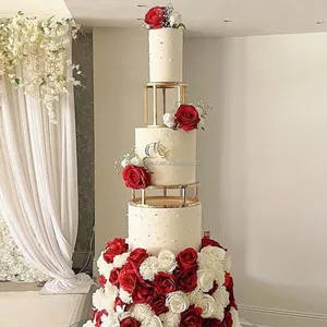 3 <strong>Layer</strong> Electroplated Metal <strong>Cake</strong> Stand High Quality Reusable <strong>Cake</strong> Rack Boards Tools <strong>Multi</strong>-<strong>layer</strong> Support Frame <strong>Cake</strong> Stands - Product Image 1