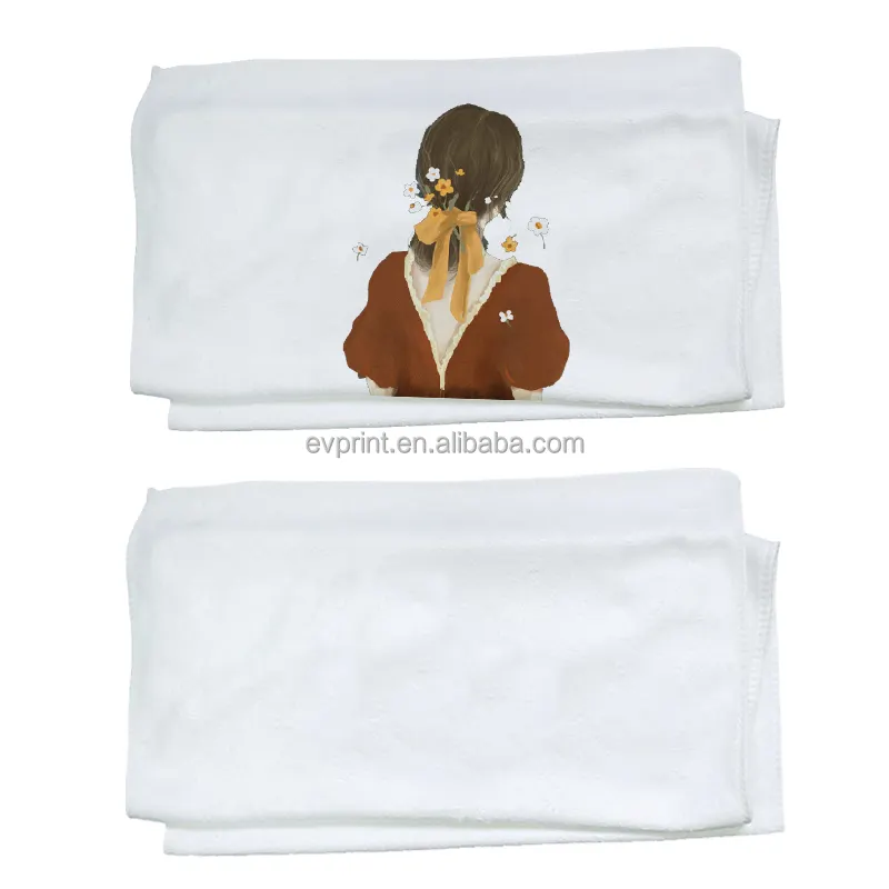 Asciugamano sportivo in bianco sublimazione asciugamano in microfibra ad asciugatura rapida stampato Logo personalizzato fai da te