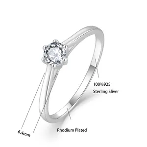 Qingxin, хорошее ювелирное изделие, кольца 925 стерлингового серебра Муассанит кольцо для помолвки, кольцо обручальное кольцо с бриллиантом для женщин обручальные кольца