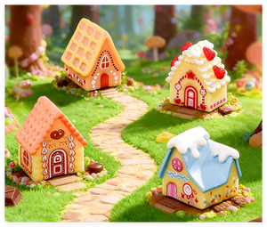 Miniaturas 3D de Dulces, Galletas, Waffles, Pasteles y Comida en Miniatura para Casa de Muñecas, Jardín de Resina y Accesorios - Product Image 3