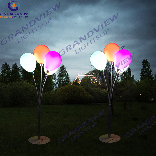 High Quality Wedding Decoration Multi-color PE LED Balloon Light