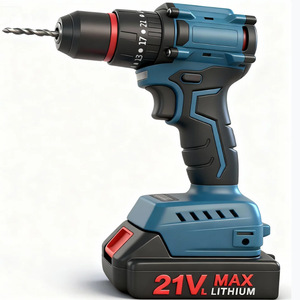 21V Cordless Impact Drill <b>Set</b> With 2 Batteries Charger 100Nm <b>Torque</b> 32mm Drilling Diameter Multi Speed Adjustment - Product Image 4