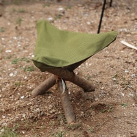 Extérieur Joggle Green Camping En Nylon Imperméable Pêche BARBECUE Chaise Portable Triangles Tabouret En Tissu