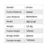 Monture optique demi-cerclée en métal de haute qualité, design classique et simple, adaptée aux différentes formes de visage