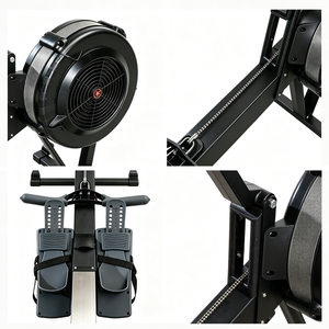 Rameur à air commercial avec résistance réglable et écran LCD pour <span class=keywords><strong>CrossFit</strong></span>, WOD, HIIT, Hyrox, entraînement cardio complet du corps, salle de sport - Product Image 5