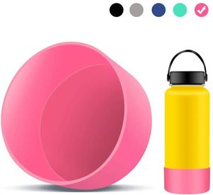 Factory Direct Supply Reusable 12oz Anti-slip Thermal Resistant Grip Cover Suitable Tumblers Silicone <b>Bottle</b> Sleeve - Product Image 2