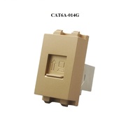 Módulo Extensor de Conector Cat6a Tipo 128 para Montaje en Panel, Acople de Placa de Pared en Colores Blanco, Negro, Dorado, Plateado y Gris