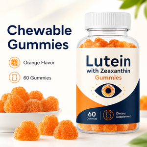 Complément alimentaire pour la santé des yeux, à base de plantes, sans OGM, biologique, faible en sucre, pour adultes, complexe de lutéine et de zéaxanthine, vitamine B2, végétalien, sans gluten, 60 gélules - Product Image 2
