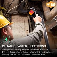   Caméra thermique infrarouge portable E6 Pro Wi-Fi MSX à imagerie dynamique multispectrale Ignite Cloud pour l'inspection