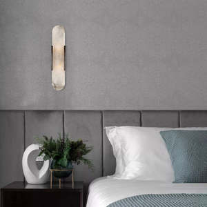 Gran oferta, iluminación de mármol, pared, mesita de noche, dormitorio, fondo, estilo nórdico, luces de pared de mármol modernas - Product Image 4