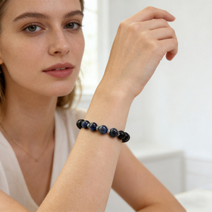 Bracelet Unisexe Motivationnel en Obsidienne Mate avec Carte de Vœux – Bijou Spirituel d'Encouragement - Product Image 2