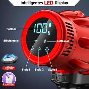 Cordless <strong>Hand</strong> <strong>Held</strong> 4-in1 Li-ion Battery HEPA Filter Eco-Friendly 400W Bagless Dry Vacuum <strong>Cleaner</strong> A34D Household Car Outdoor Use - Product Image 6