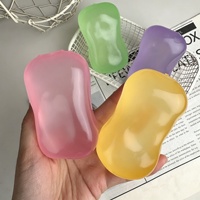 Balle anti-stress transparente moulable en vaseline, jouet à presser fait main, sphérique, vente en gros, jouet sensoriel souple, best-seller