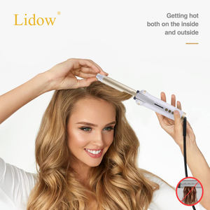 <span class=keywords><strong>Rizador</strong></span> de pelo automático con revestimiento de cerámica, rizos de larga duración para todo tipo de cabello, temperatura ajustable, pantalla LCD, USB eléctrico - Product Image 5